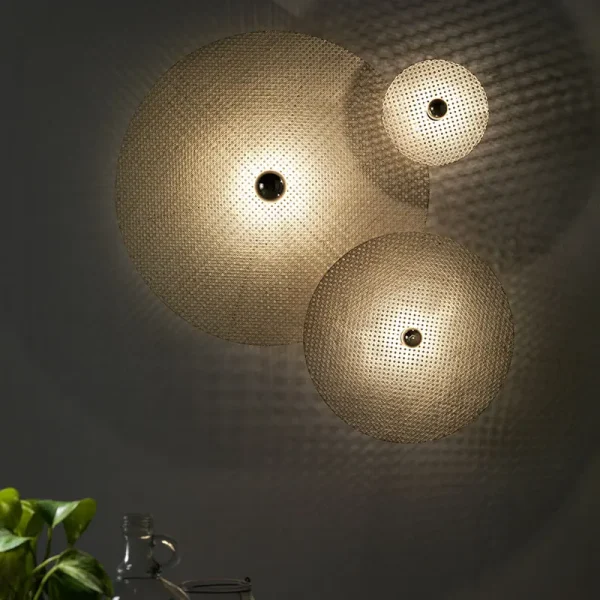 Бра Tan Tan A1053/15 см черный металл + 1125/90 см черный ротанг — изображение 3