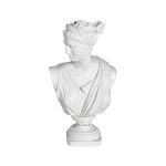 D3218 Статуэтка "Античный бюст" женский белый  18*12*h.32см