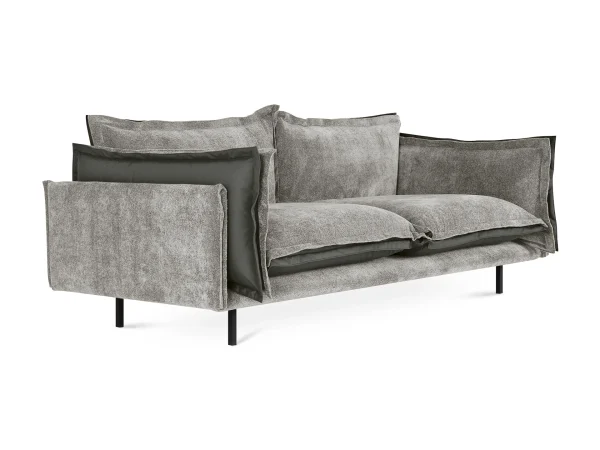 Диван Barcelona 2-местный серый, светло-серый — изображение 2