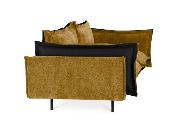 Диван Barcelona 2-местный черный, светло-коричневый — изображение 3