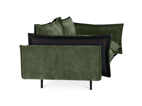 Диван Barcelona 2-местный зеленый, черный — изображение 3