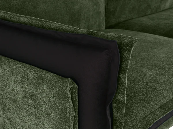 Диван Barcelona 2-местный зеленый, черный — изображение 4
