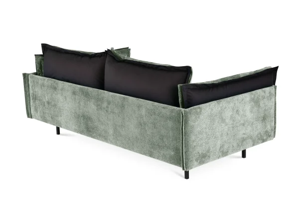 Диван Barcelona 2-местный черный, светло-зеленый — изображение 5