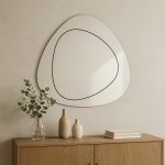 Дизайнерское настенное зеркало Double Triangle