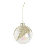 Елочное украшение шар Pearl Leaf