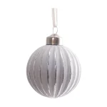 Елочное украшение Шар полоска 6 см