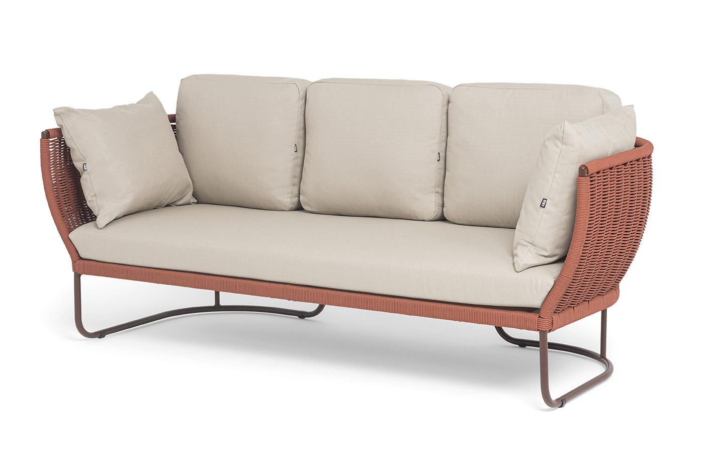 "Фиджи" диван 3-местный плетеный из роупа "Фиджи" диван 3-местный плетеный из роупа