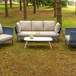 "Фиджи" лаунж-зона 5-местная плетеная из роупа (веревки)