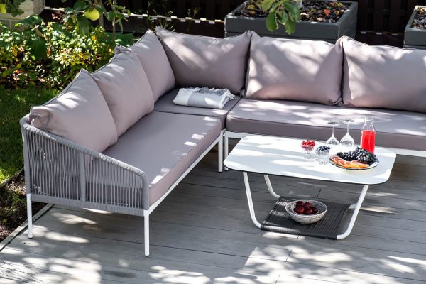 "Канны" модульная угловая лаунж-зона из роупа (веревки), цвет светло-серый — изображение 4