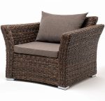 "Капучино" кресло из искусственного ротанга (гиацинт)