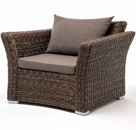 "Капучино" кресло из искусственного ротанга (гиацинт)