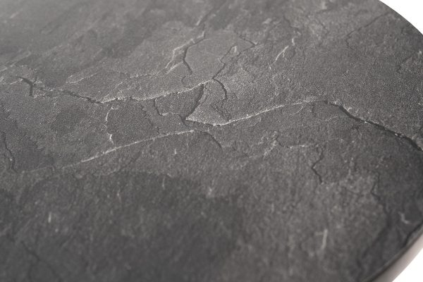 "Кипр" интерьерный стол из HPL круглый Ø30 H40, цвет "серый гранит" — изображение 4