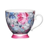 Kitchen Craft Чашка Grey Floral Footed