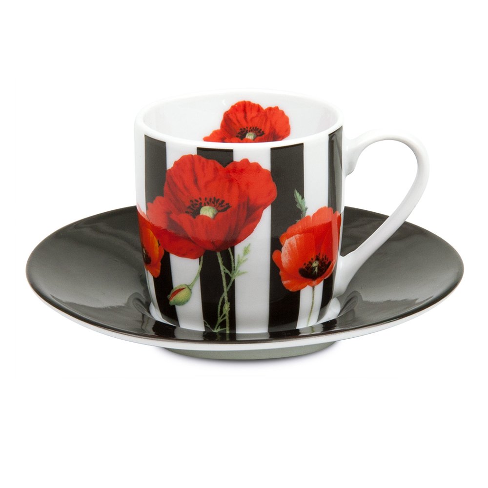 Koenitz Кофейная пара эспрессо "Madame Petite - полосы" Koenitz Кофейная пара эспрессо "Madame Petite - полосы"