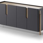 Комод Basic 4 двери ширина 180 см (черный)