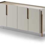 Комод Basic 4 двери ширина 180 см (серо-бежевый)