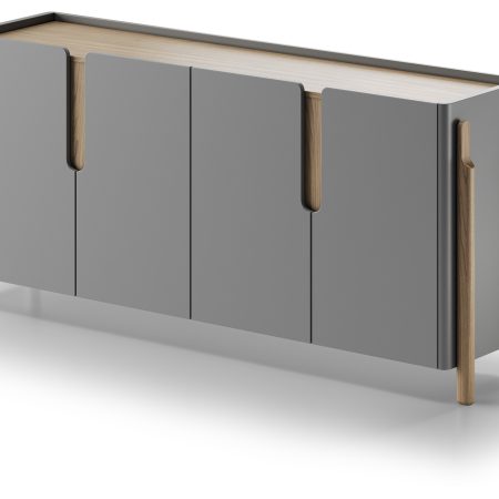 Комод Basic 4 двери ширина 180 см (серый)