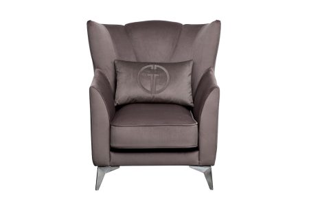 Кресло Siena велюр коричнвый Colt1012-ROSKOR 17 83*82*93см