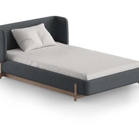 Кровать Basic спальное место 120*200 см (серый