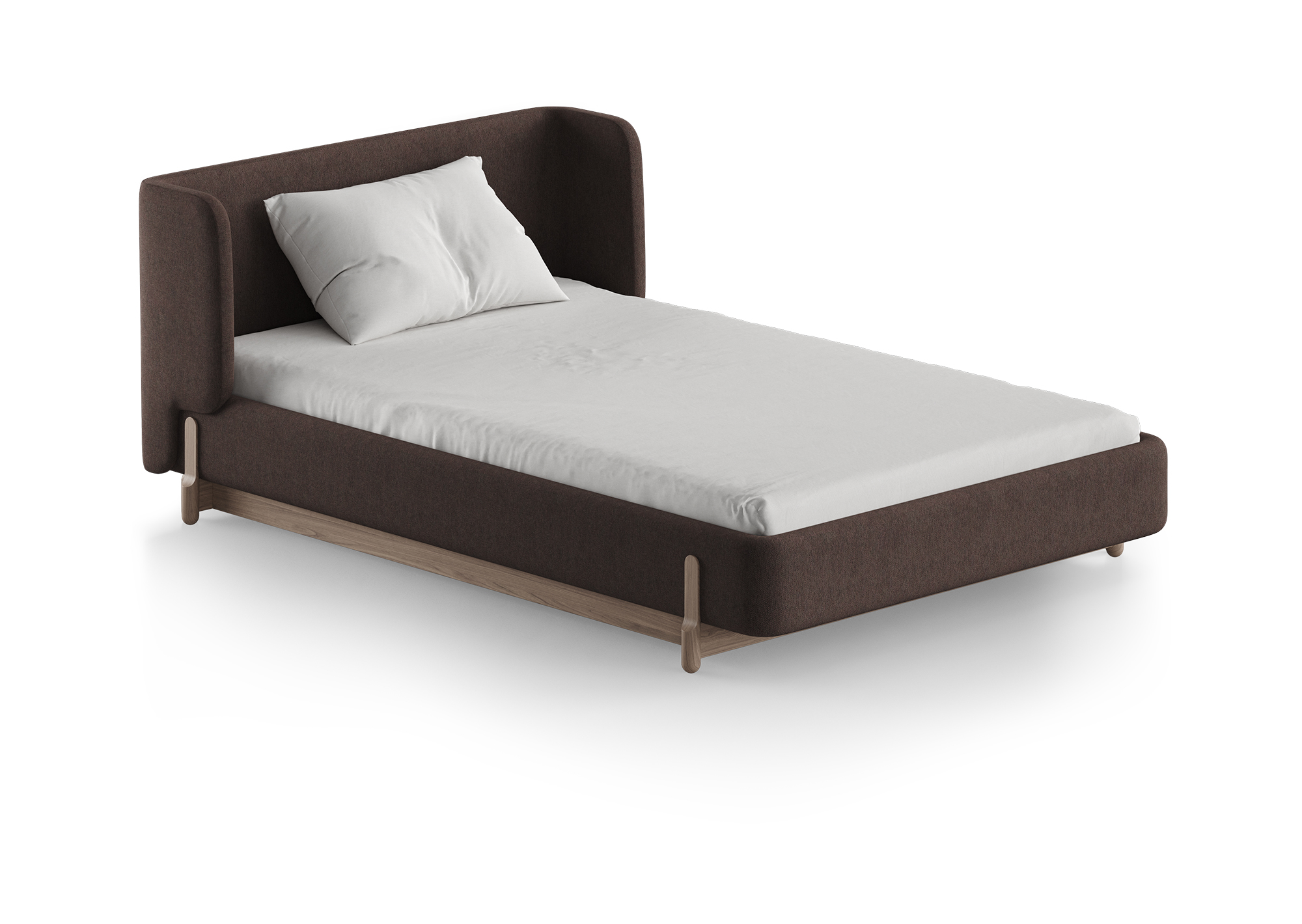 Кровать Basic спальное место 120*200 см (шоколад Кровать Basic спальное место 120*200 см (шоколад