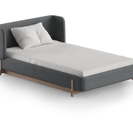 Кровать Basic спальное место 120*200 см (светло-серый