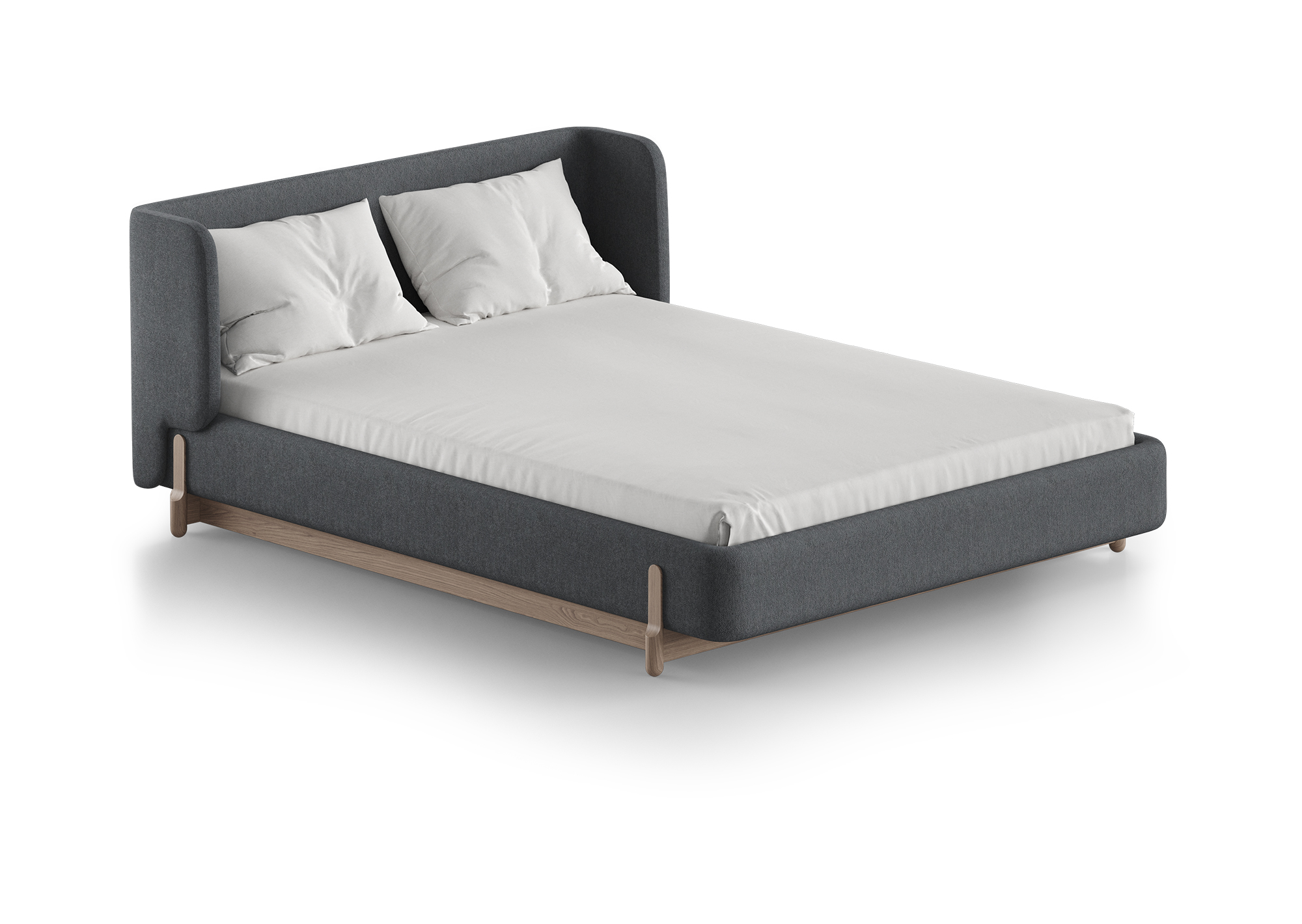 Кровать Basic спальное место 140*200 см (серый Кровать Basic спальное место 140*200 см (серый