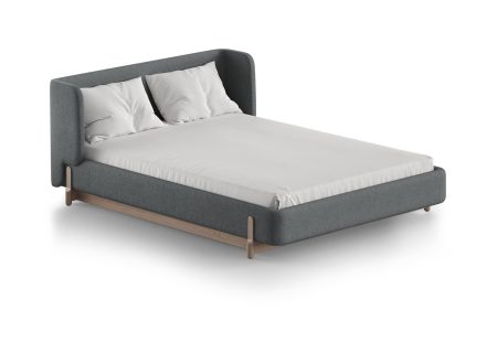 Кровать Basic спальное место 140*200 см (светло-серый