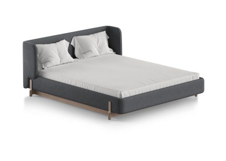 Кровать Basic спальное место 160*200 см (серый