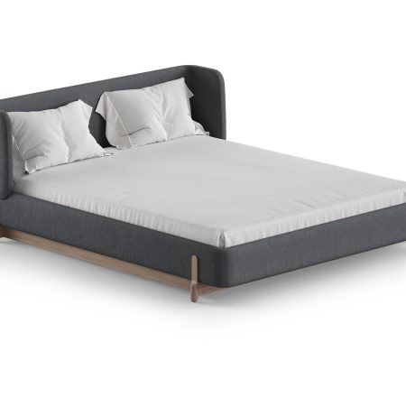 Кровать Basic спальное место 160*200 см (серый