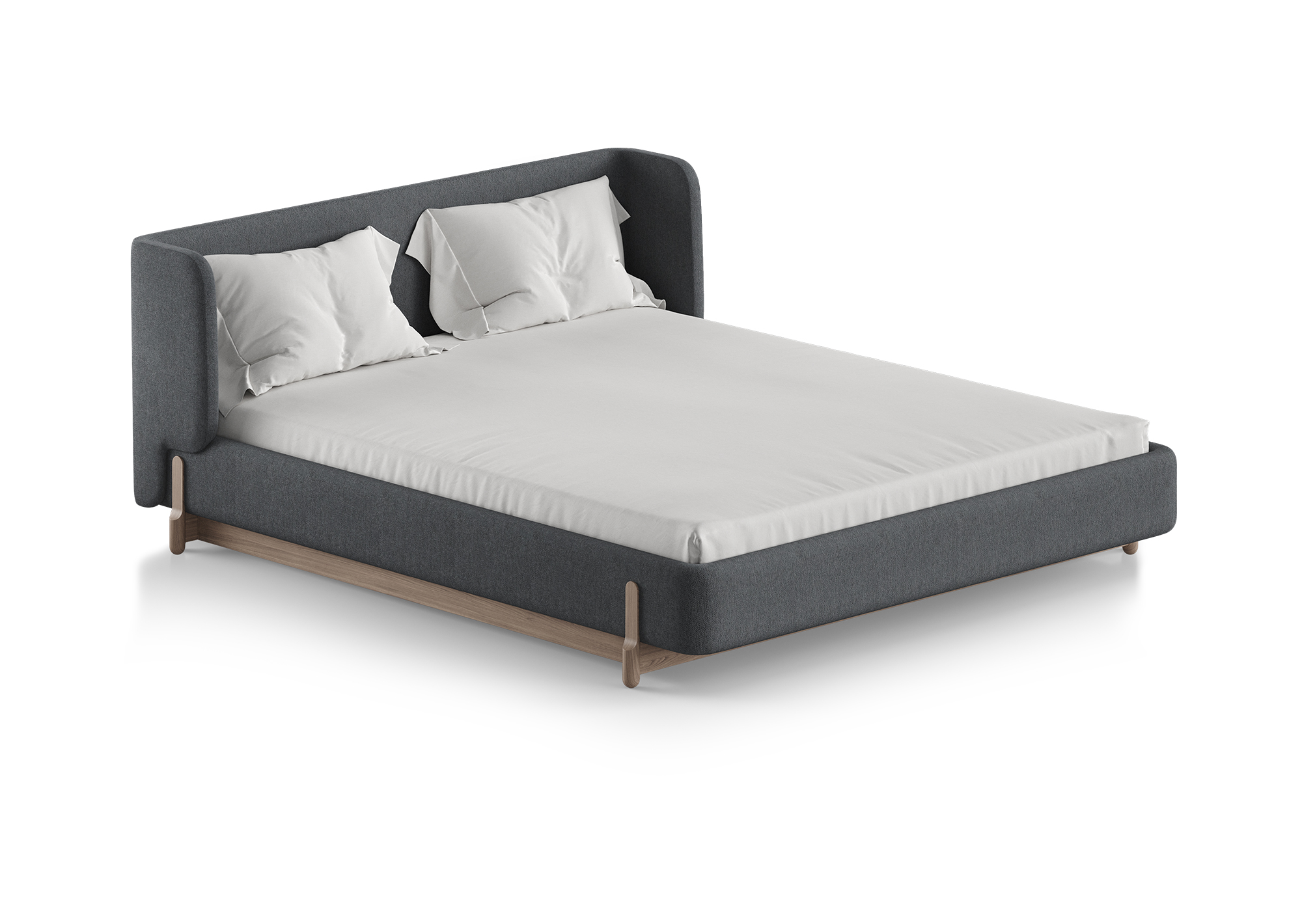 Кровать Basic спальное место 160*200 см (серый Кровать Basic спальное место 160*200 см (серый