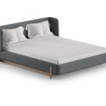 Кровать Basic спальное место 160*200 см (светло-серый