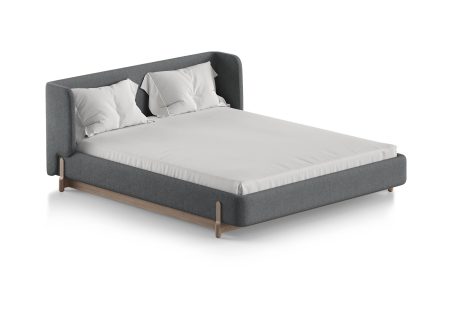 Кровать Basic спальное место 160*200 см (светло-серый