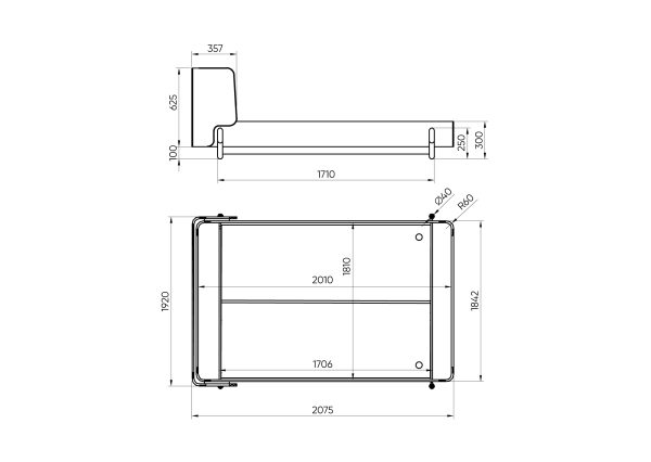 Кровать Basic спальное место 180*200 см (шоколад, твид) — изображение 3
