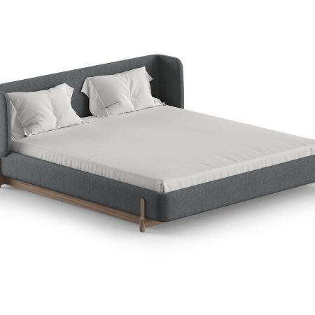 Кровать Basic спальное место 180*200 см (светло-серый