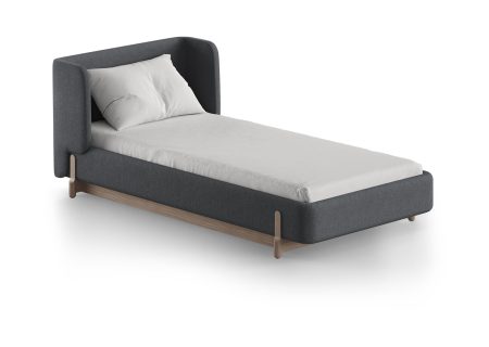 Кровать Basic спальное место 90*200 см (серый