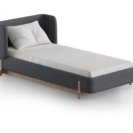 Кровать Basic спальное место 90*200 см (серый