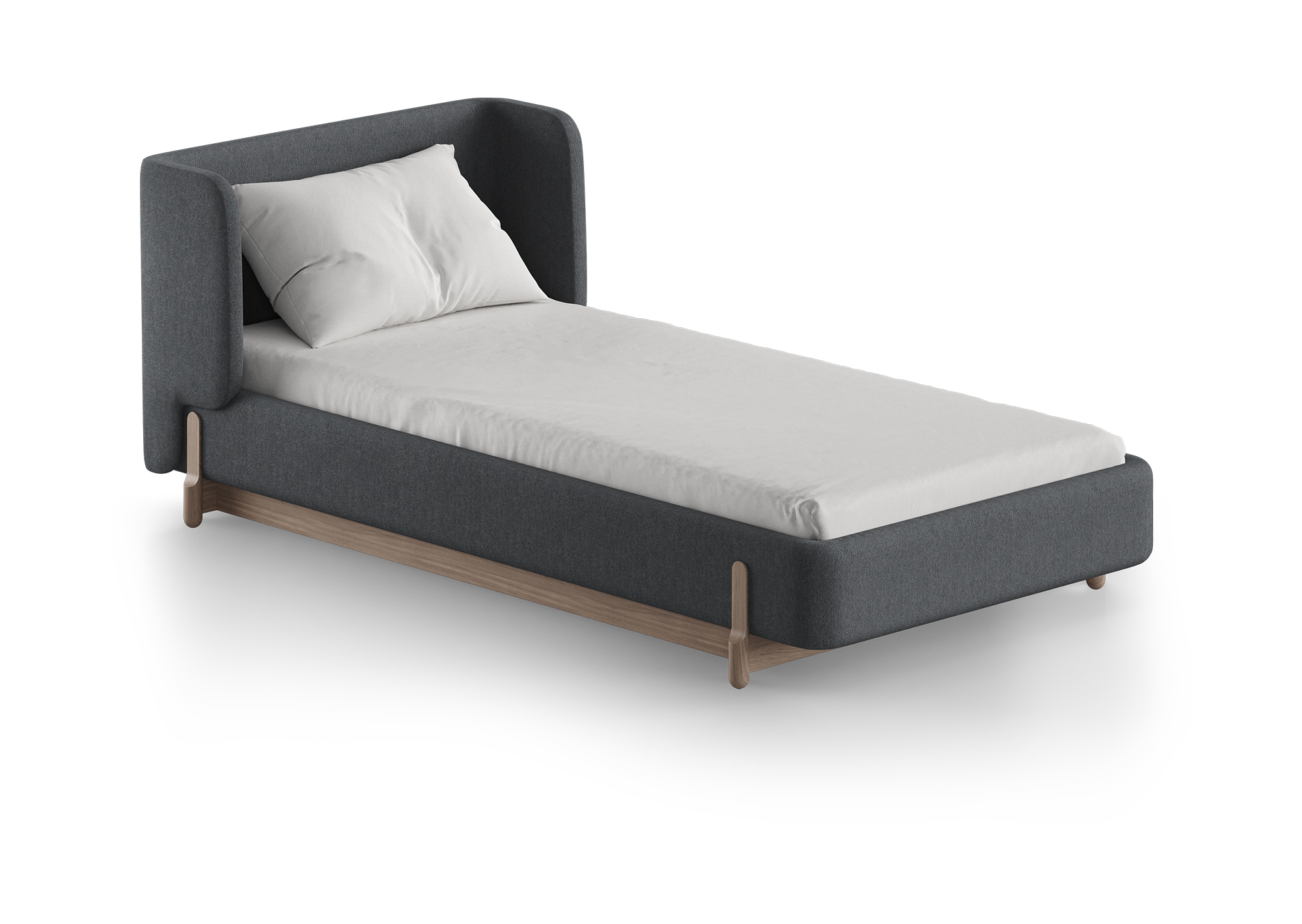 Кровать Basic спальное место 90*200 см (серый Кровать Basic спальное место 90*200 см (серый