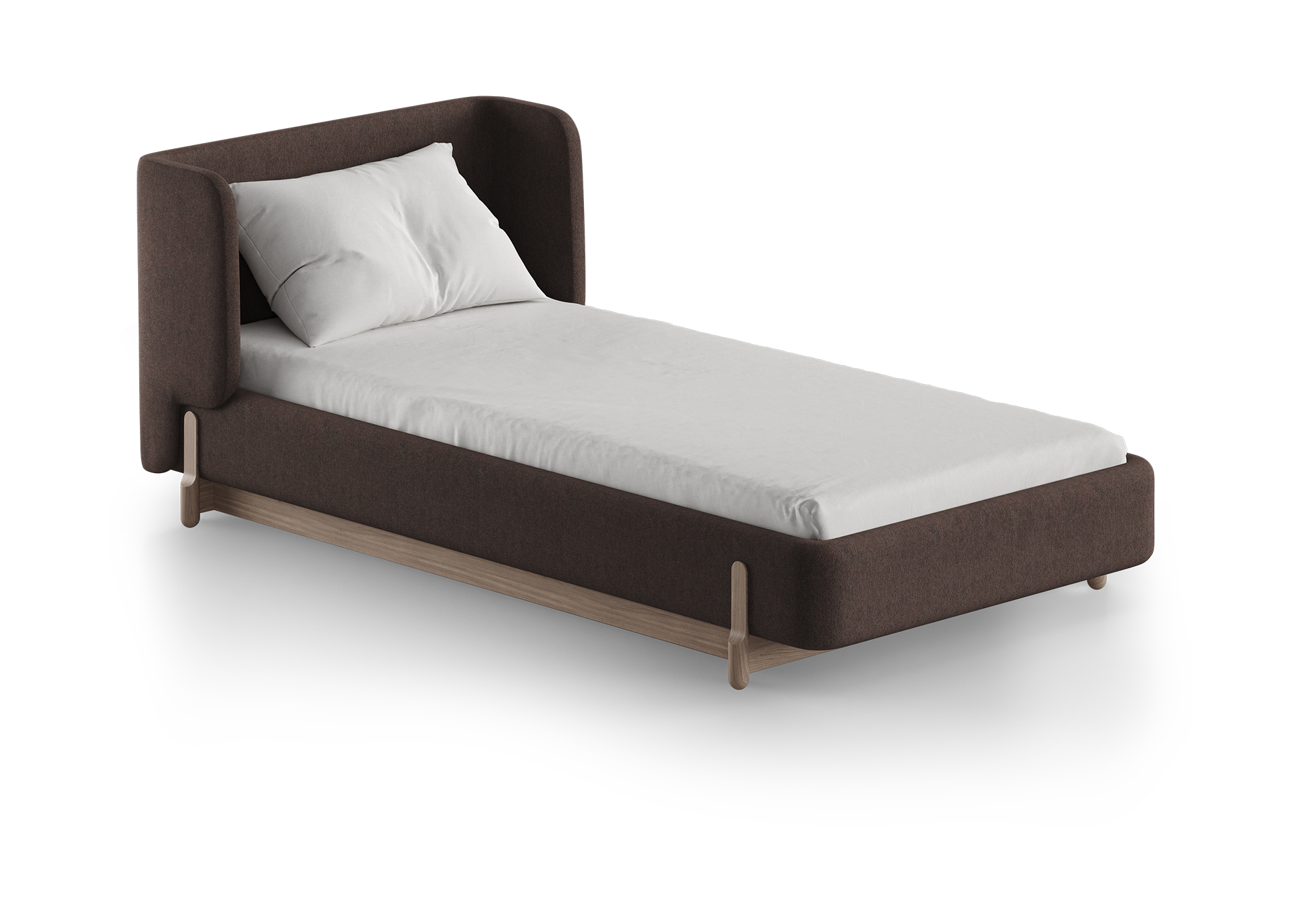 Кровать Basic спальное место 90*200 см (шоколад Кровать Basic спальное место 90*200 см (шоколад