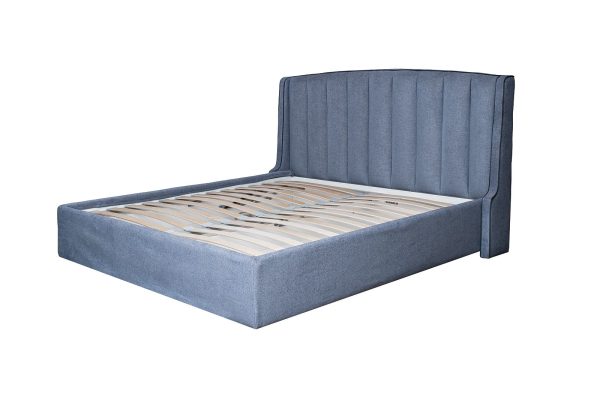 Кровать Odry c подъем.мех. шенилл синий Natur Sin 206*220*120 — изображение 2