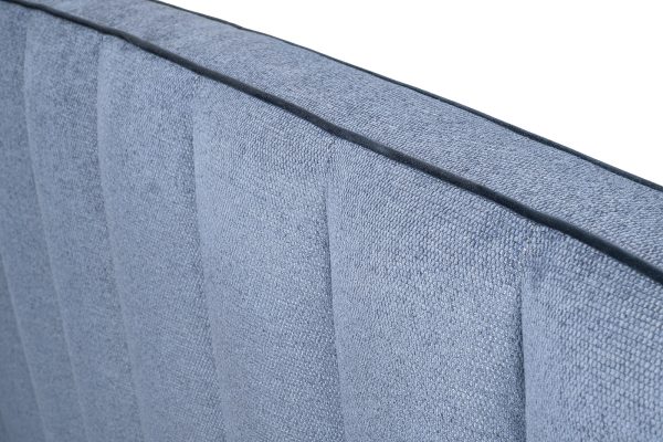 Кровать Odry c подъем.мех. шенилл синий Natur Sin 206*220*120 — изображение 5