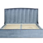 Кровать Odry c подъем.мех.вельвет синий Velv SIN 186*220*120