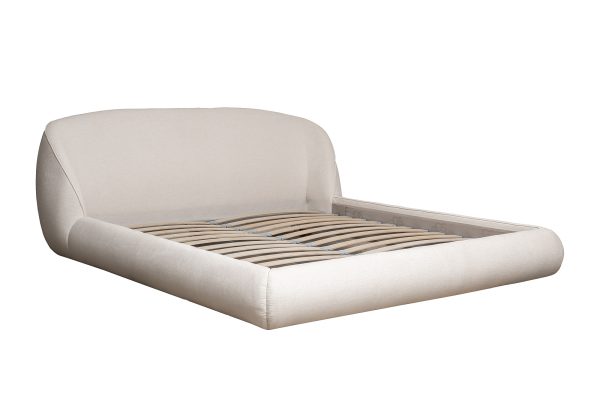 Кровать Palazzo 180 без мех.шенилл экрю Natur Ecru 215*240*90см — изображение 2