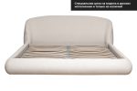 Кровать Palazzo 180 без мех.шенилл экрю Natur Ecru 215*240*90см