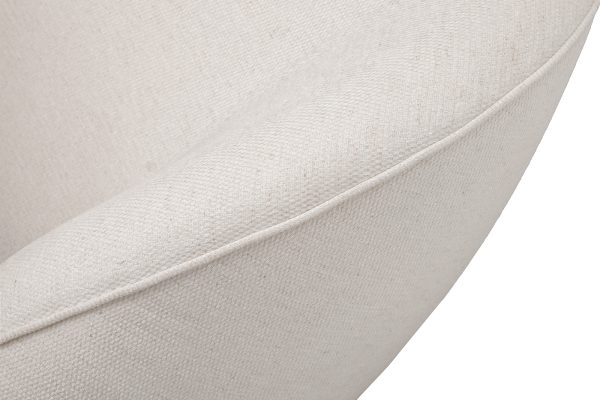 Кровать Palazzo 180 без мех.шенилл экрю Natur Ecru 215*240*90см — изображение 4