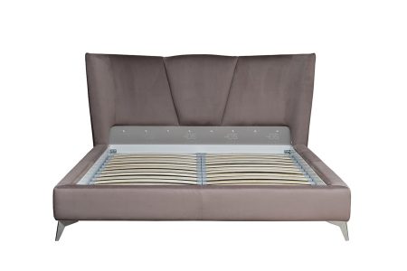 Кровать Siena без мех.велюр коричневый Colt1012-ROSKOR 199*222*116см