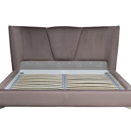 Кровать Siena без мех.велюр коричневый Colt1012-ROSKOR 199*222*116см