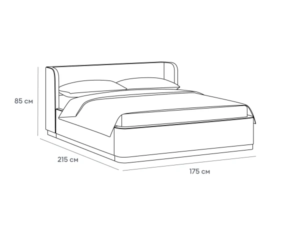 Кровать Vibe 1600 красный — изображение 3