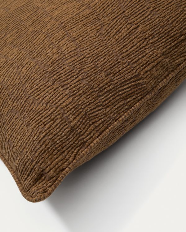 Labid Чехол на подушку из 100% хлопка горчичный 45 x 45 см — изображение 4