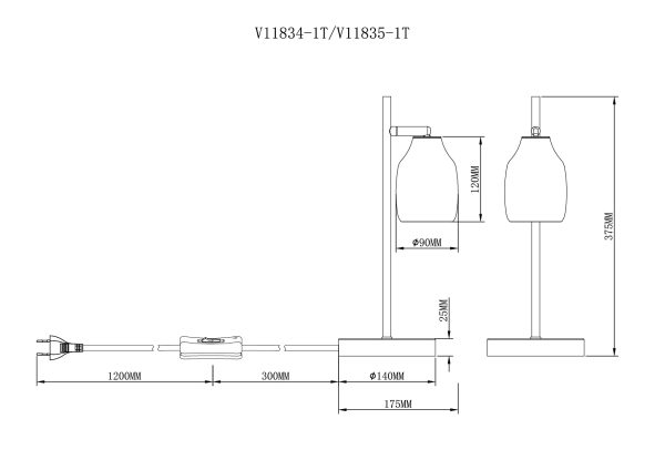 Лампа настольная Moderli V11834-1T Adalina — изображение 3