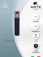 Ландшафтный светильник Arte Lamp WAZN A6215PA-1BK — изображение 3